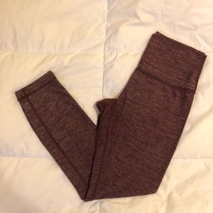 Lululemon Heathered Bordeaux HR Wunder Under